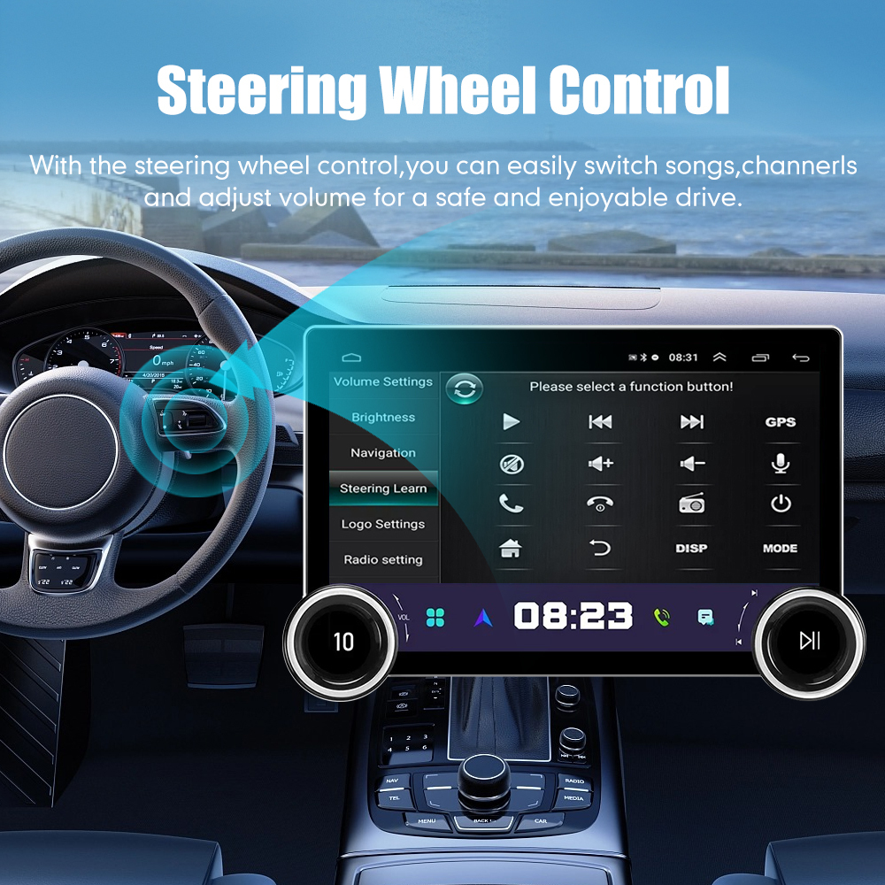 11.8 Inch 2K Double Knobs 2 Din Car Radio For Infiniti M35 2007 -2009 Car Radio DVD Multimedia Video Player Android Auto Carplay  