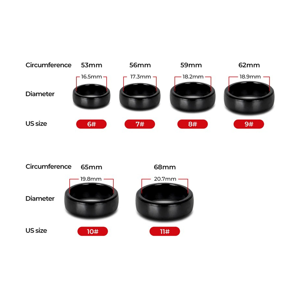 For Tesla Model 3 Model Y Smart Key Ring Accessories NFC Ceramic Ring Replace Car Key Card Key Fob Made With Original Card Chips  