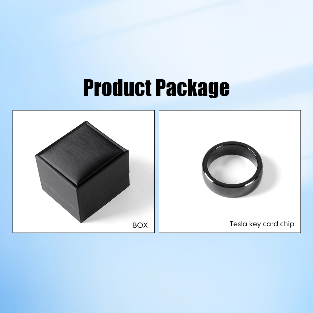 For Tesla Model 3 Model Y Smart Key Ring Accessories NFC Ceramic Ring Replace Car Key Card Key Fob Made With Original Card Chips  
