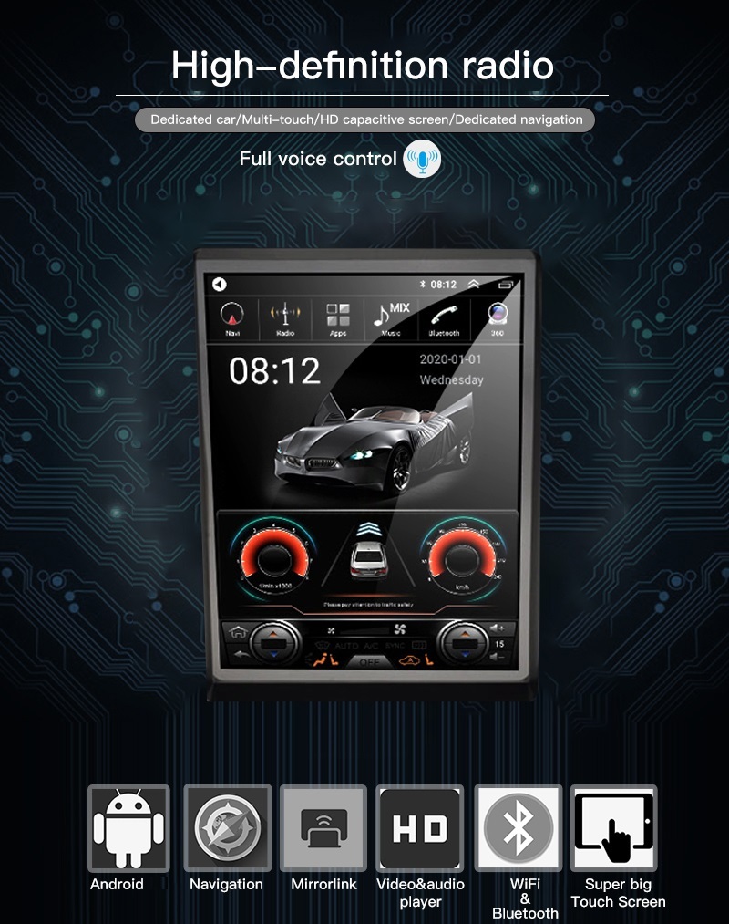 9.7 Inch Tesla Style 2 Din Android Car Radio For Lexus ES Stereo Car Multimedia Video Player DVD GPS Navigation  