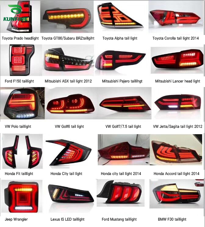 Car Tail Light Assembly For Ford Mustang 2015-up Brake Light With Turning Signal Light Car led Tail light Tuning Parts  