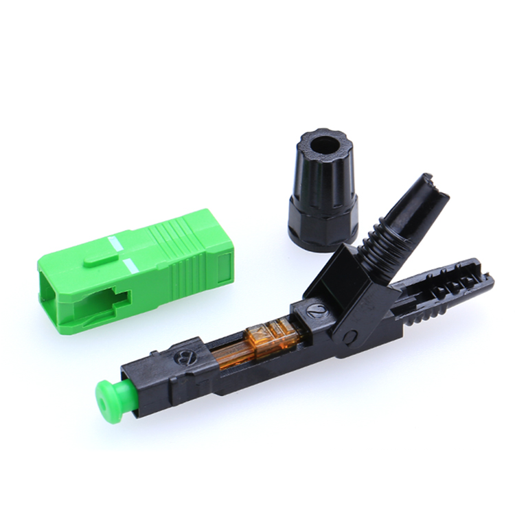 SC APC SM 3.0mm soc splice on connector for ftth drop cablefiber optic ...