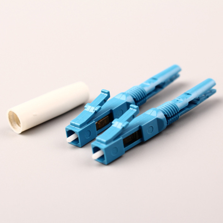 GPON Single mode simplex LC UPC Fast Installable Optical Connector For 0.9,2.0,3.0mm Cable 