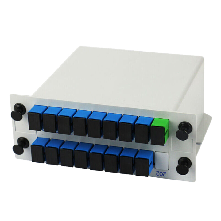 1X16 PLC Optical Splitter Standard LGX Cassette lgx Box Type SC/UPC Connector manufacturing 