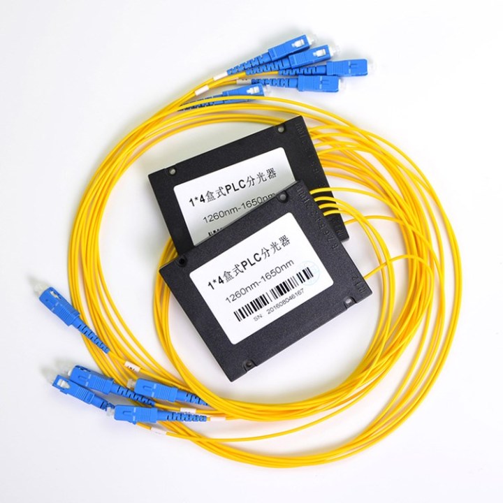Factory Direct 1260-1650nm 1 Meter SC UPC Splitter 1x4 Cassette