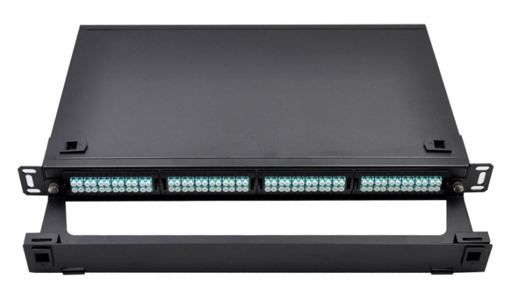TW-RM08 1U 19" Sliding Type LC, SC, ST,FC,MPO/MTP Module High Density Fiber Optic Patch Panel 