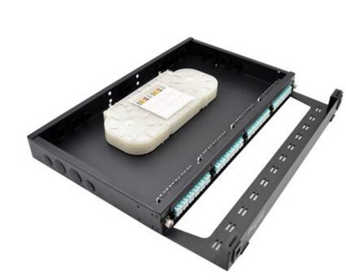 TW-RM08 1U 19" Sliding Type LC, SC, ST,FC,MPO/MTP Module High Density Fiber Optic Patch Panel 