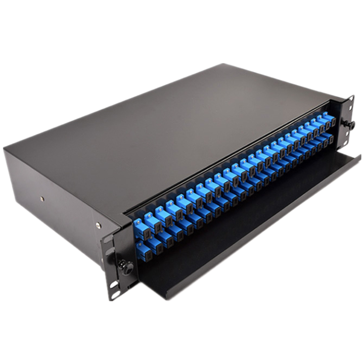 ODF Patchpanel 19in 2U 144 core Tiroirs fibre optique coulissants 