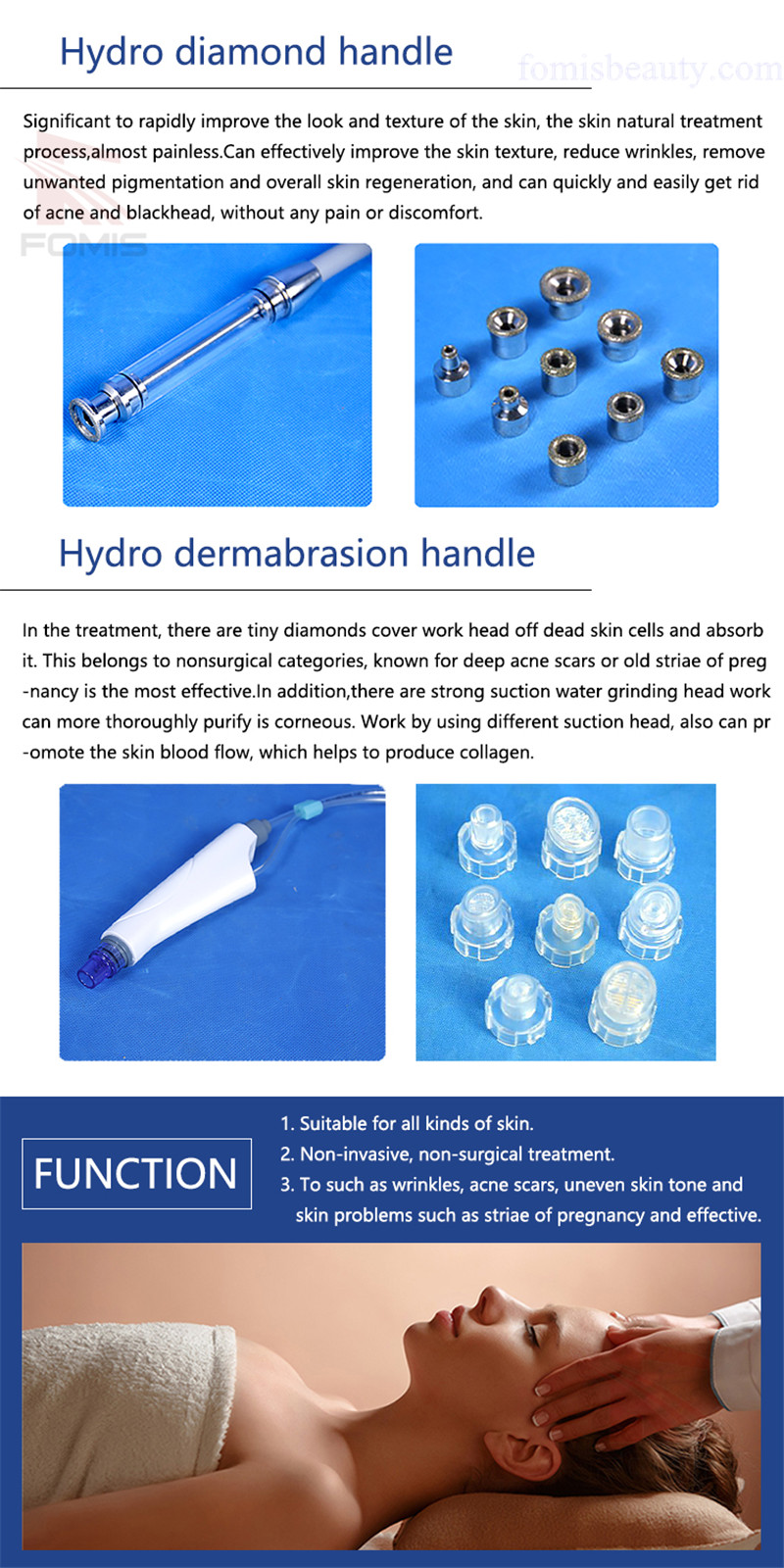 Deep cleansing hydro microdermabrasion facial oxygen jet peel machine