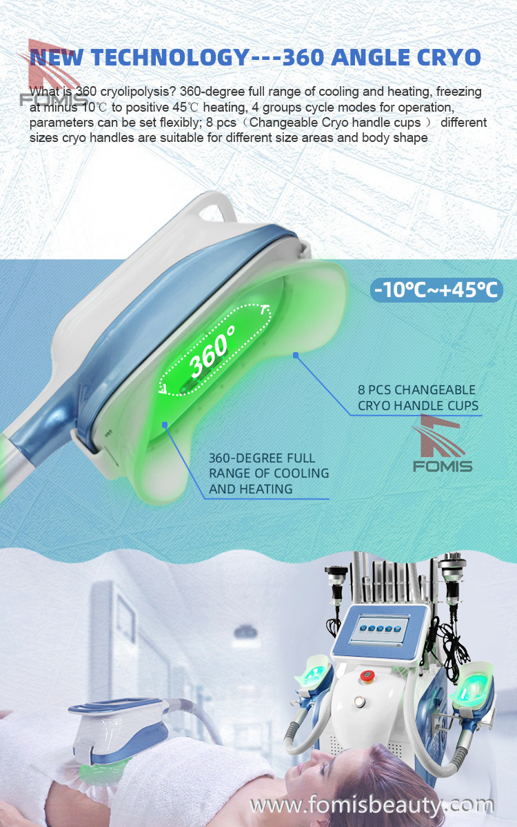Portable 360 Degree Surrounding Cooling Cryolipolysis Slimming Machine