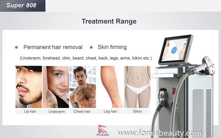 High Power Triple Wavelength 755/808/1064nm Permanent Diode Laser Hair Removal Machine