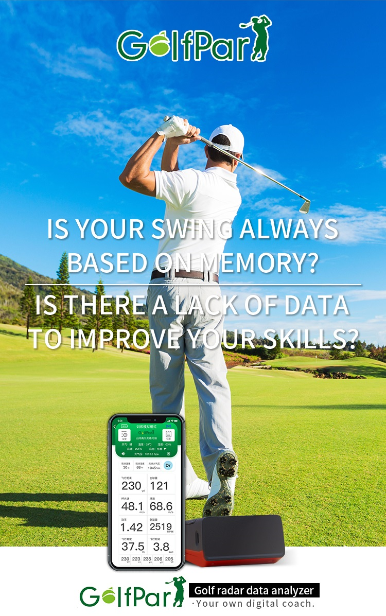 GolfPark Personal Golf Swing Launch Monitor and Radar Golf Swing Analyzer