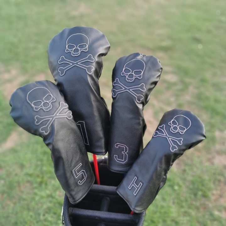 Black Sphinx Head Covers (Set of 3 Golf Covers) – Burning Sands