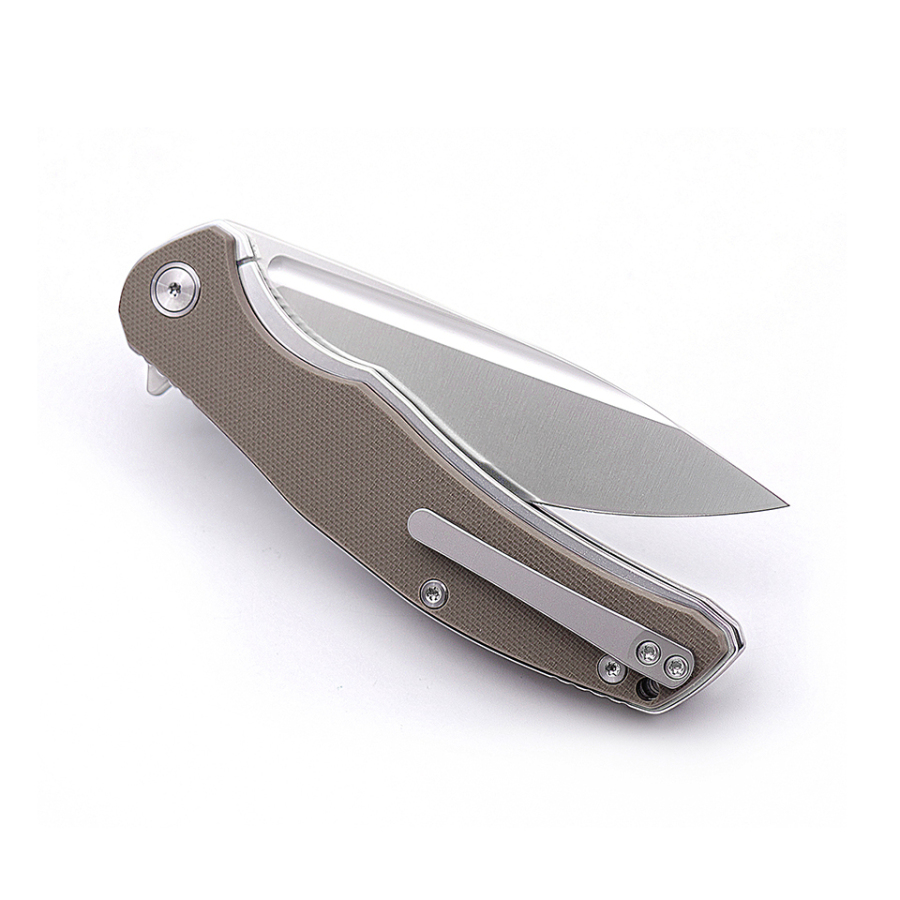 Miguron Knives Velona Flipper Pocket Folding Knife 14C28N Satin Blade ...