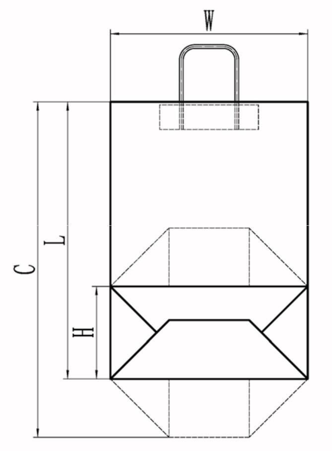 LHB-450 Fully Automatic Roll-fed Square Bottom Paper Bag Making Machine -Tianfuchenglai-25 Fully Automatic Roll-fed Square Bottom Paper Bag Machine with handle-Tianfuchenglai