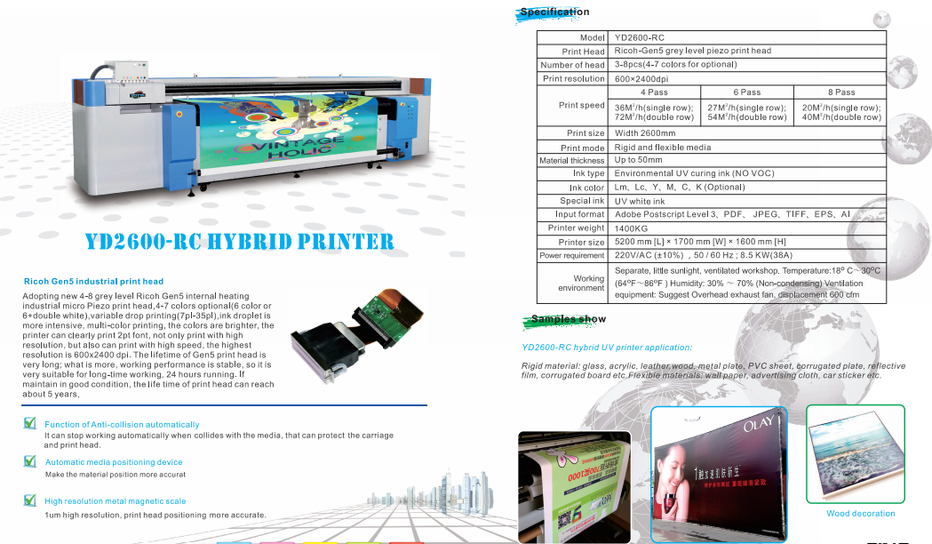  YD2600-RC HYBRID PRINTER with factory price-Tianfuchenglai-65  YD2600-RC HYBRID PRINTER-Tianfuchenglai