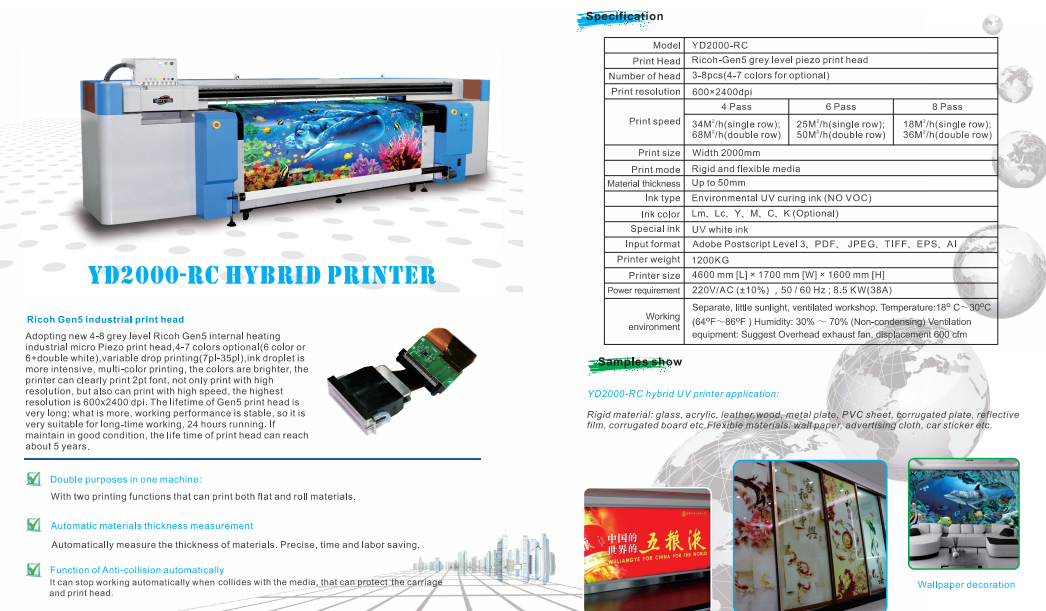 YD2000-RC HYBRID PRINTER with factory price-Tianfuchenglai-66  YD2000-RC HYBRID PRINTER-Tianfuchenglai