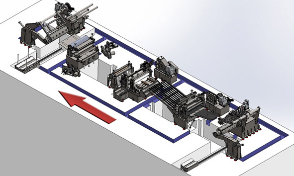 Full automatic high speed steel coil slitting machine -Tianfuchenglai-76 0.15-1.8 × 1350mm Steel Coil Automatic Slitting Machine slitting machine-Tianfuchenglai-76