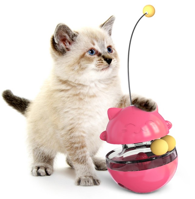 FD2240 Funny Cat Kitten Dog Pet Puppy Rubber Bell Knitted Ball Squeaker Toys A 