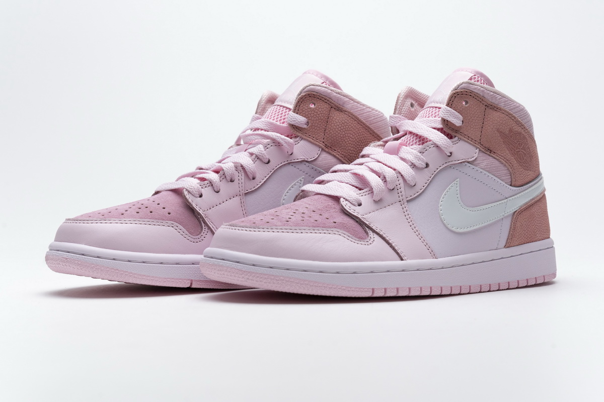 air jordan mid pink tones