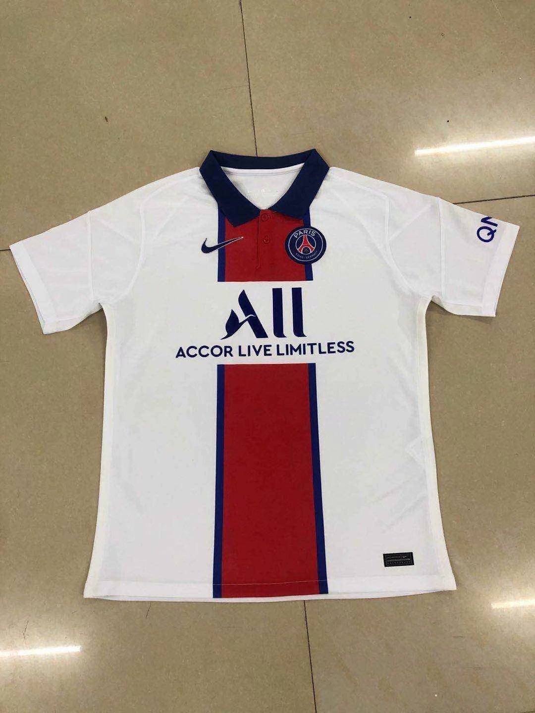 PSG Football Kit New Away Soccer Jerseys 2020-2021 Season ...