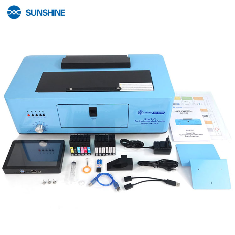 SUNSHINE SS-890P Smart UV all-in-one printer Smart UV all-in-one printer, 3D relief effect, Epson 10th, 8-inch touch computer