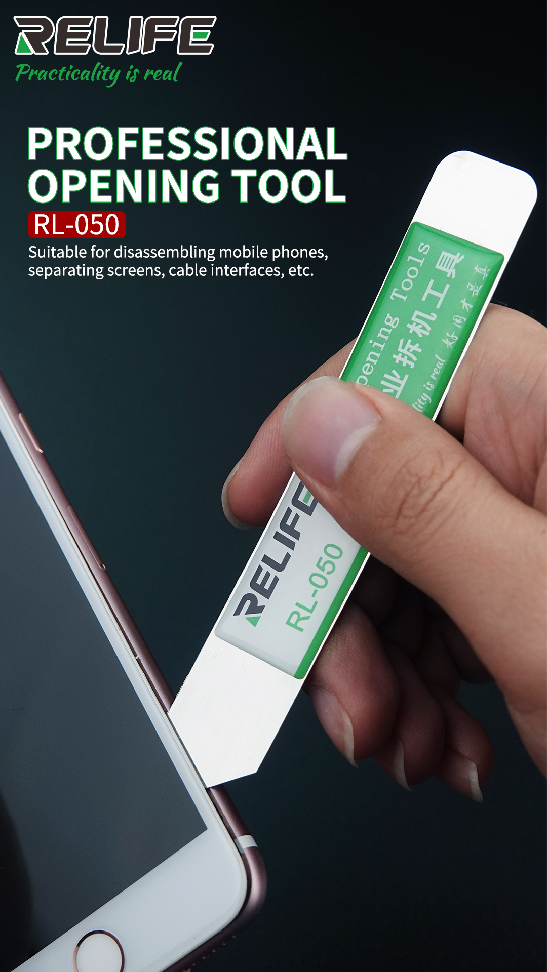 RealPlus 30pcs Kit d'outils de réparation de téléphone, avec 8