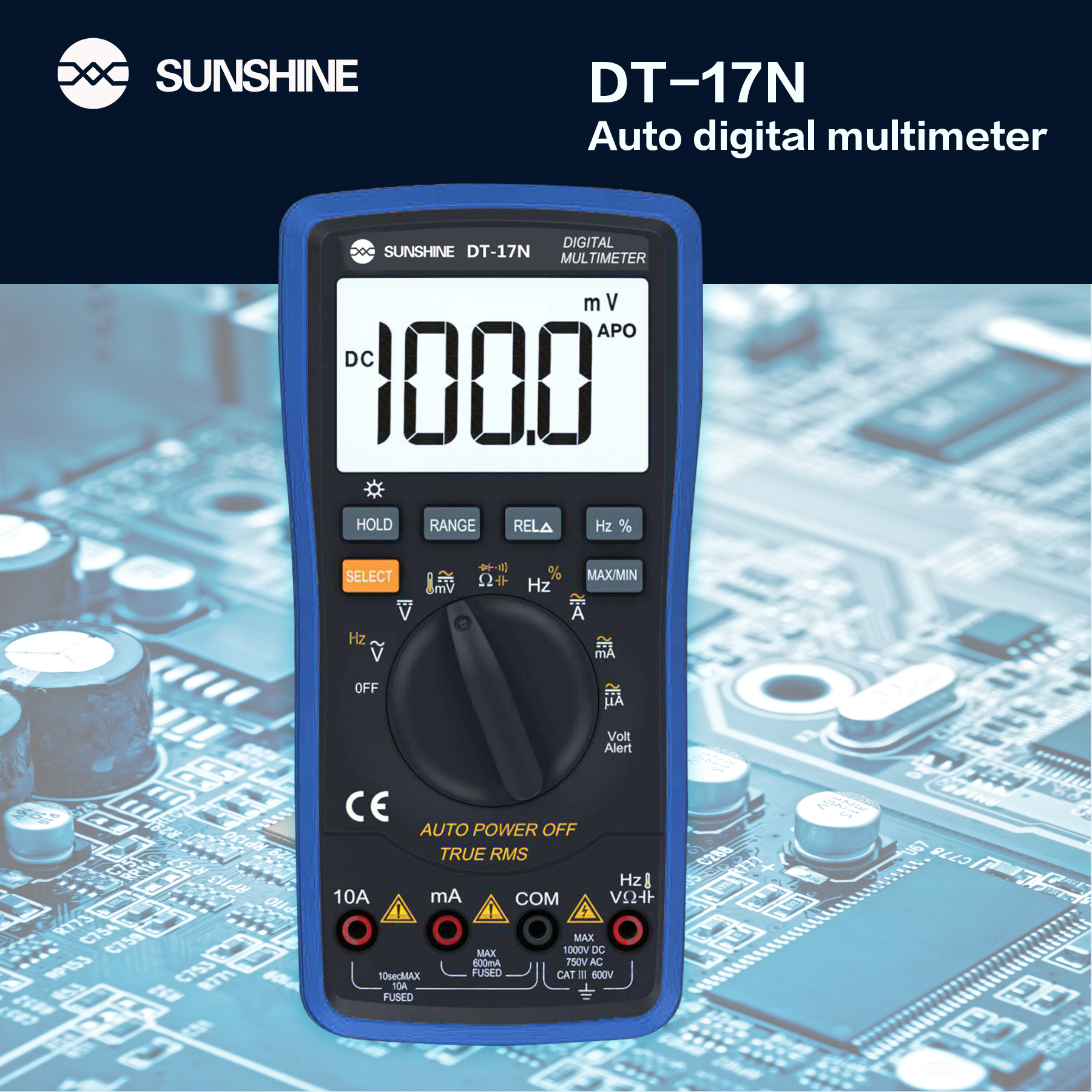 SUNSHINE DT-17N Fully Automatic Digital Multimeter SUNSHINE DT-17N Fully Automatic Digital Multimeter  