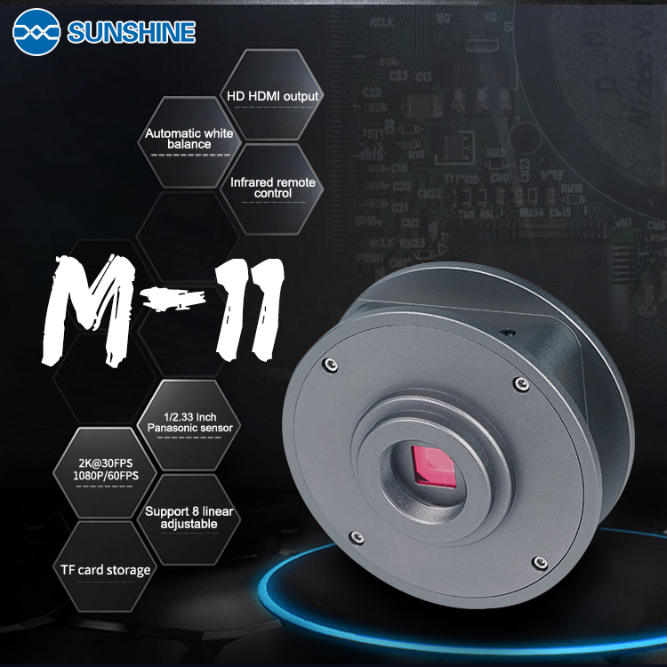 SUNSHINE M-11 4800W HDMI trinocular microscope HD camera  SUNSHINE M-11 4800W HDMI trinocular microscope HD camera   