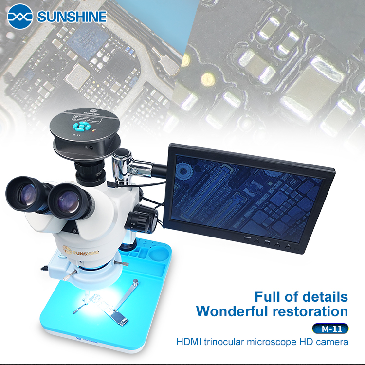 SUNSHINE M-11 4800W HDMI trinocular microscope HD camera  SUNSHINE M-11 4800W HDMI trinocular microscope HD camera   