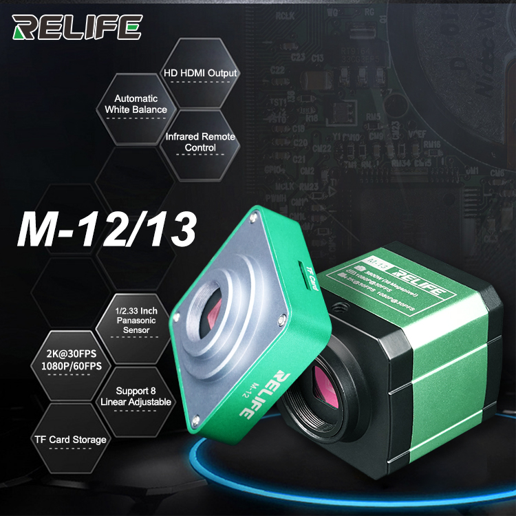 RELIFE M-12 M-13 3800W trinocular microscope HD camera RELIFE M-12 M-13 3800W trinocular microscope HD camera  