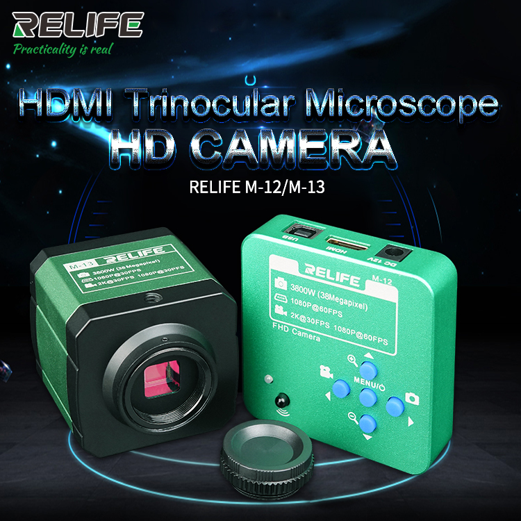 RELIFE M-12 M-13 3800W trinocular microscope HD camera RELIFE M-12 M-13 3800W trinocular microscope HD camera  