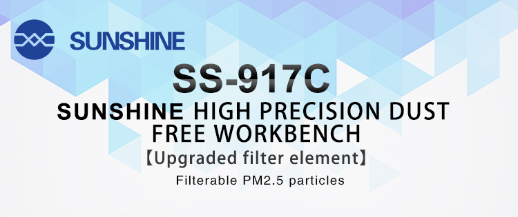 SUNSHINE SS-917C Dustless Worktable Hight Precision Dust Free Workbench (Upgraded Filter Element) SUNSHINE SS-917C Dustless Worktable Hight Precision Dust Free Workbench (Upgraded Filter Element)  