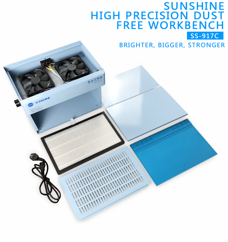 SUNSHINE SS-917C Dustless Worktable Hight Precision Dust Free Workbench (Upgraded Filter Element) SUNSHINE SS-917C Dustless Worktable Hight Precision Dust Free Workbench (Upgraded Filter Element)  