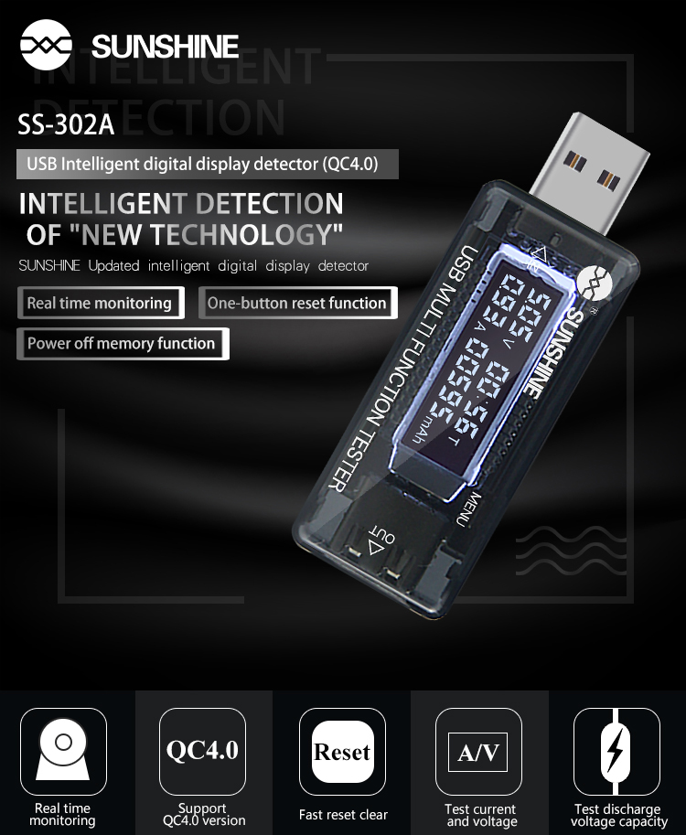 SUNSHINE SS-302A USB Digital Tester sunshine SS-302A USB Digital Tester