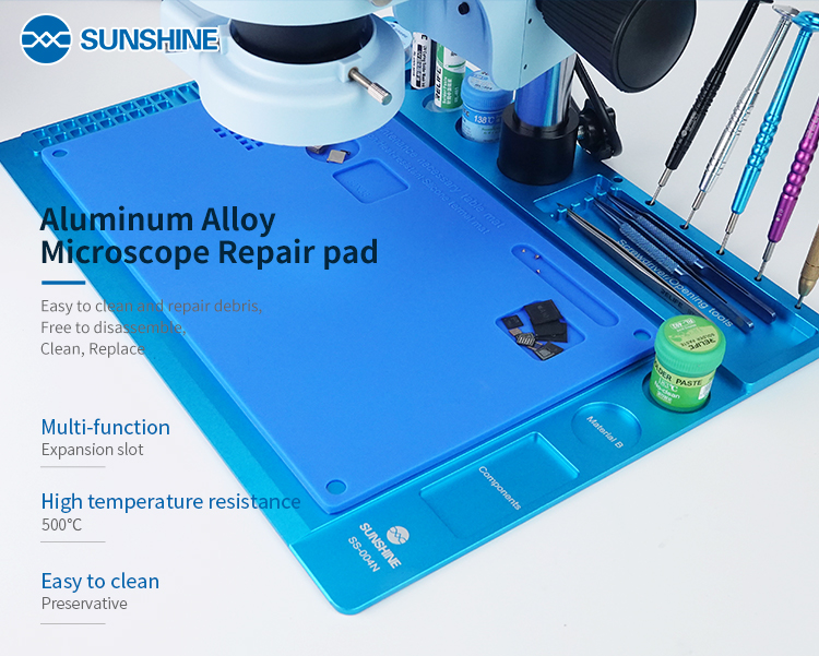 SUNSHINE SS-004N Aluminum Microscope Alloy Repair Pad sunshine SS-004N Aluminum Microscope Alloy Repair Pad