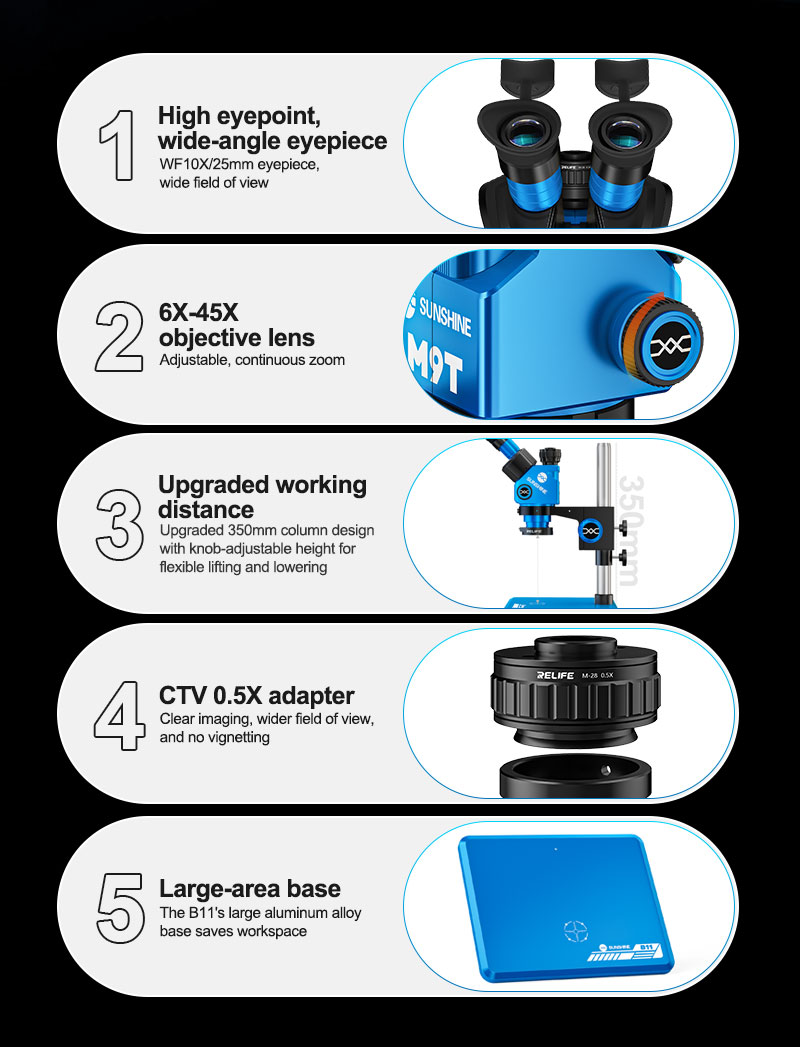 SUNSHINE M9T-B11 trinocular stereo microscope SUNSHINE M9T-B11 trinocular stereo microscope