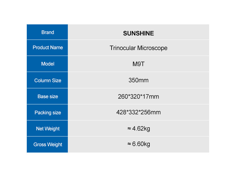 SUNSHINE M9T-B11 trinocular stereo microscope SUNSHINE M9T-B11 trinocular stereo microscope