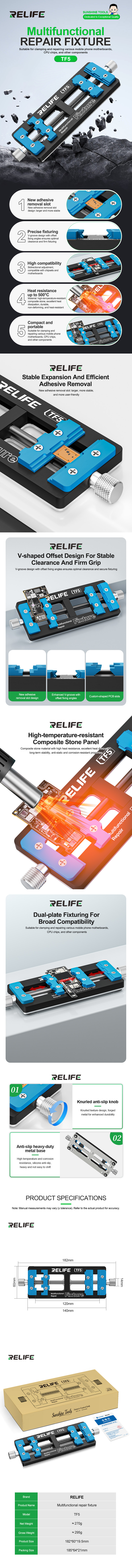 RELIFE TF5 Multifunctional Repair Fixture RELIFE TF5 Multifunctional Repair Fixture