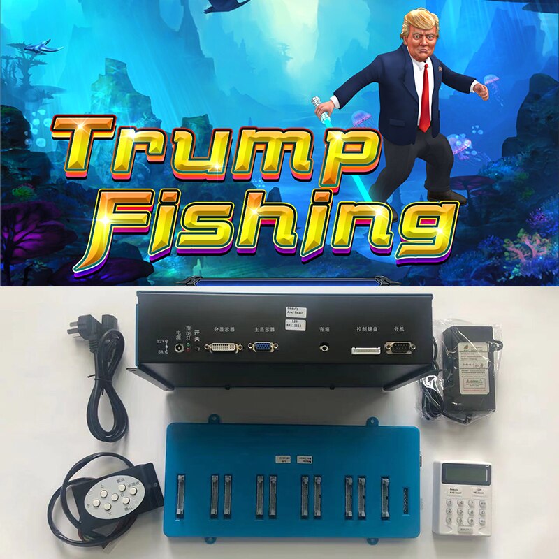 Trump Fishing Game Board Whole Kit Fishing Shooting Arcade Game Board Kit