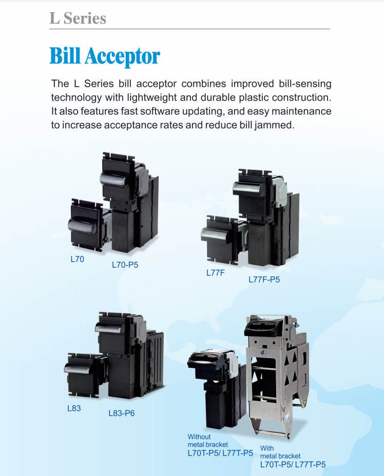 Fish Game Table Parts ICT L70PC L70 Anti-String Technology Selective Interfaces Bill Acceptor Fish Game Table Parts ICT L70PC L70 Anti-String Technology Selective Interfaces Bill Acceptor fish game table parts